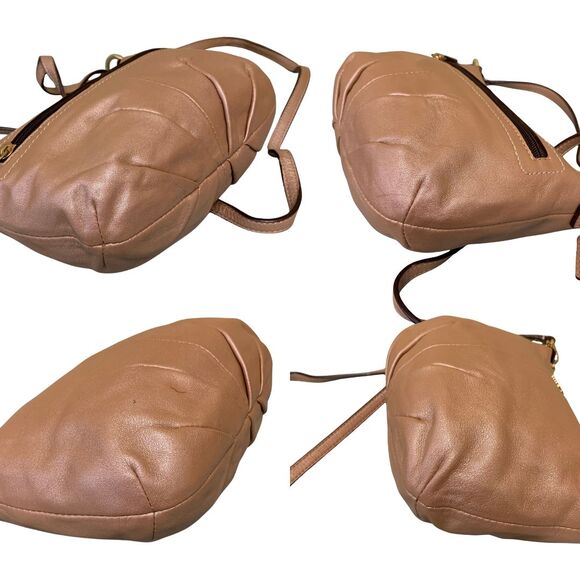 Coach Metallic Leather Small Crossbody with Logo Charm - Picture 9 of 13